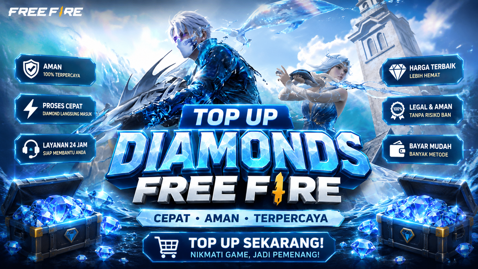 Promo Top Up Diamonds Free Fire murah
