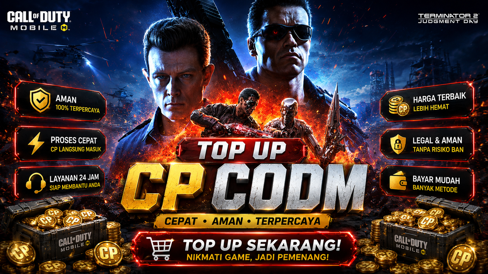 Promo Top Up CP CODM murah