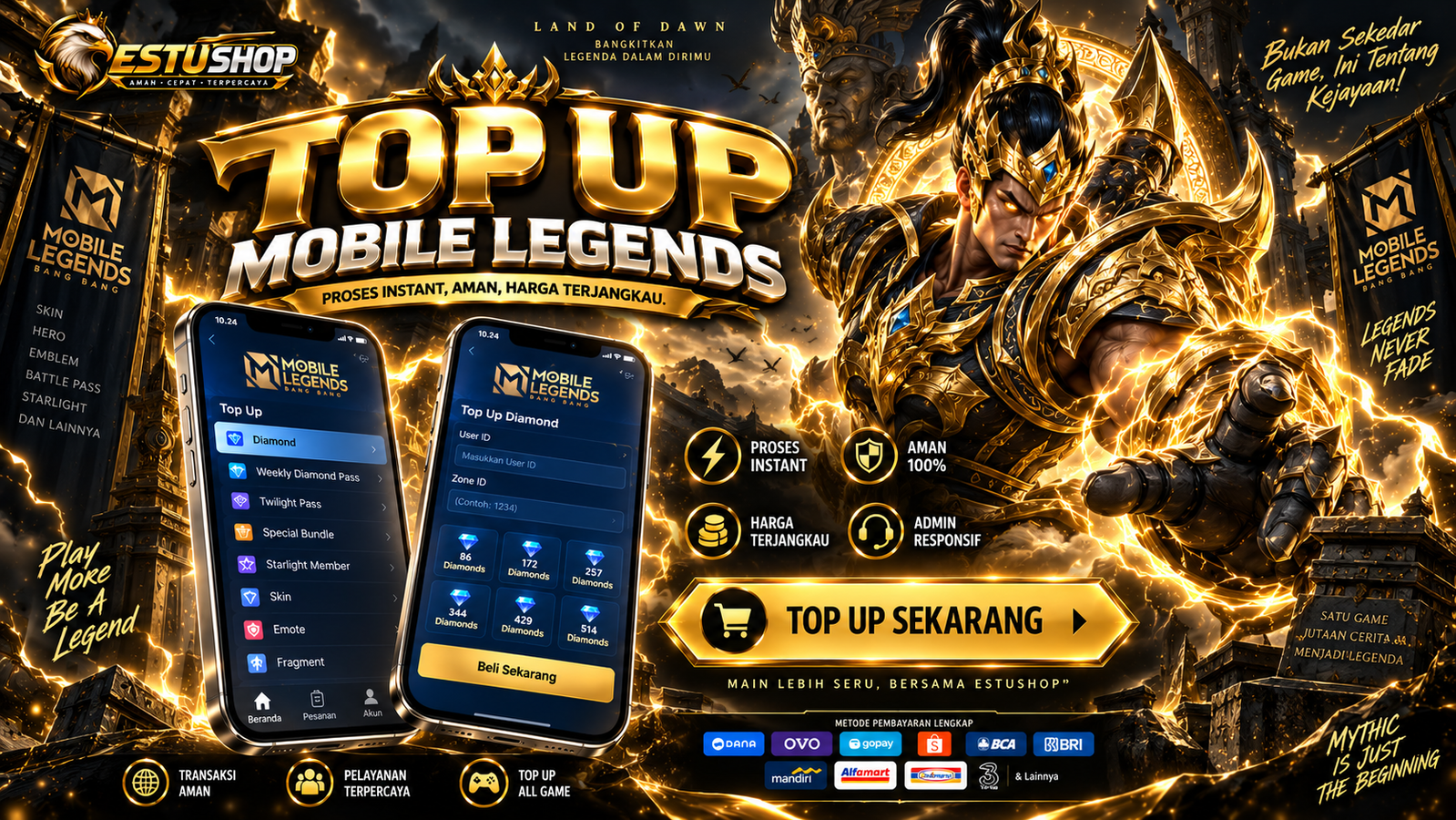 Top up gem murah