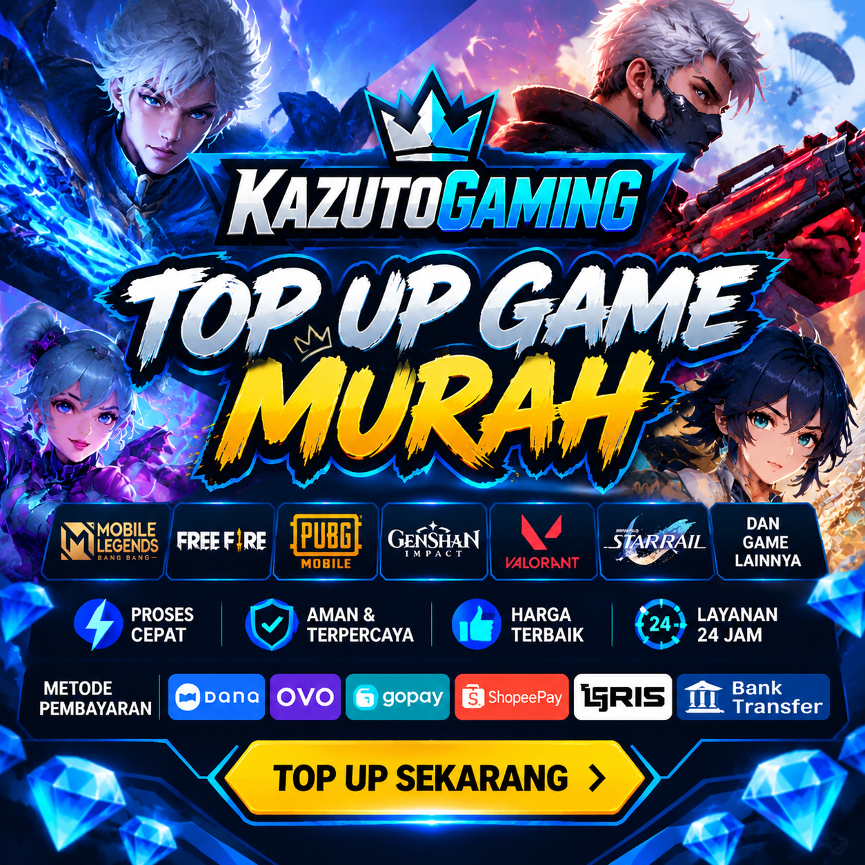 Cara Top Up Game Murah dan Aman di KazutoGaming