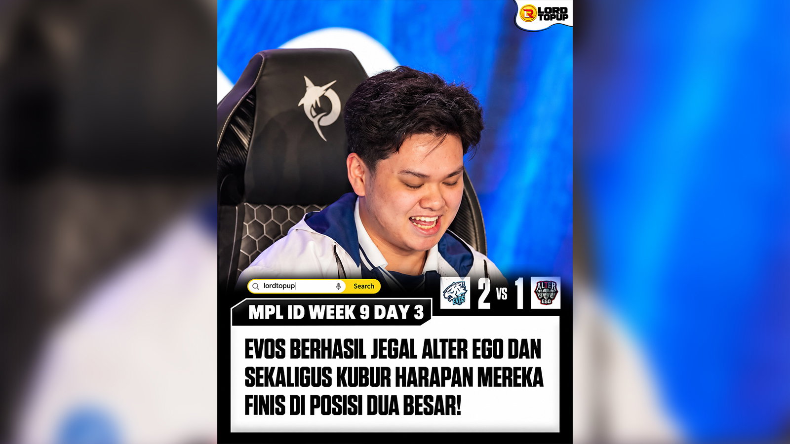 EVOS Menang 2-1 atas Alter Ego di MPL ID Week 9 Day 3, Peluang Dua Besar Alter Ego Tertutup